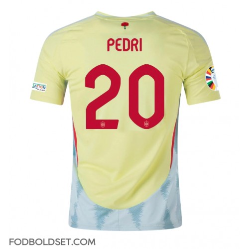 Spanien Pedri Gonzalez #20 Udebanetrøje EM 2024 Kortærmet